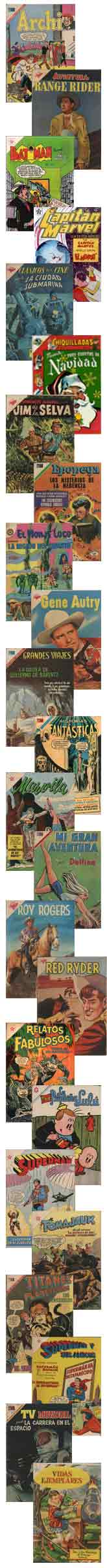 catalogo de comics Editorial Novaro